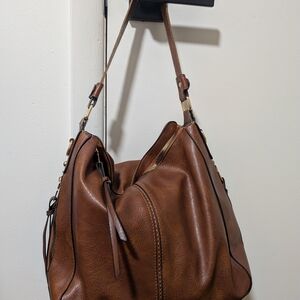 Brown Leather Hobo Bag